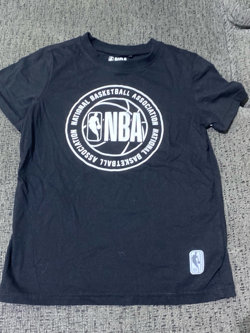 NBA Black and White Circular Logo Tee